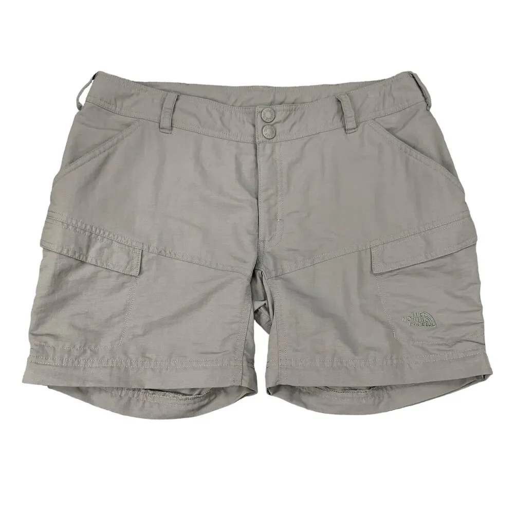 The North Face Short Mens 32 Gray Cargo Pocket Drawstring Hiking Active Outdoor